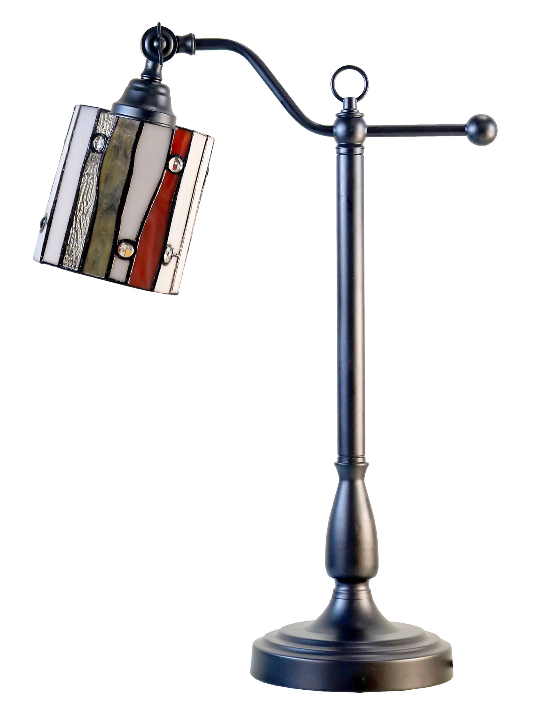 El Anza 24 Inch Tall Handmade Tiffany Desk Lamp - Image 5