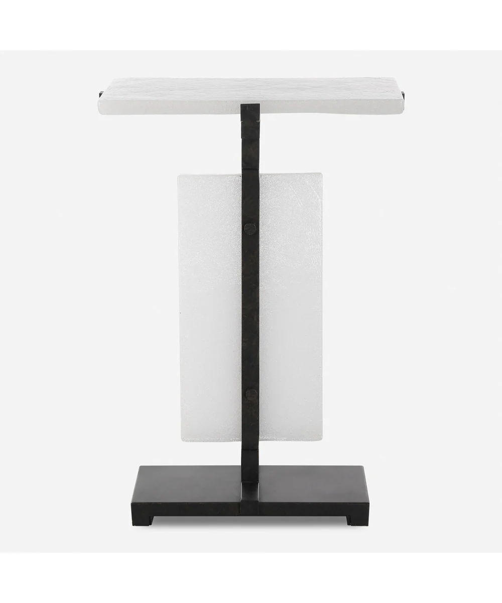 Elements Bubble Glass Accent Table