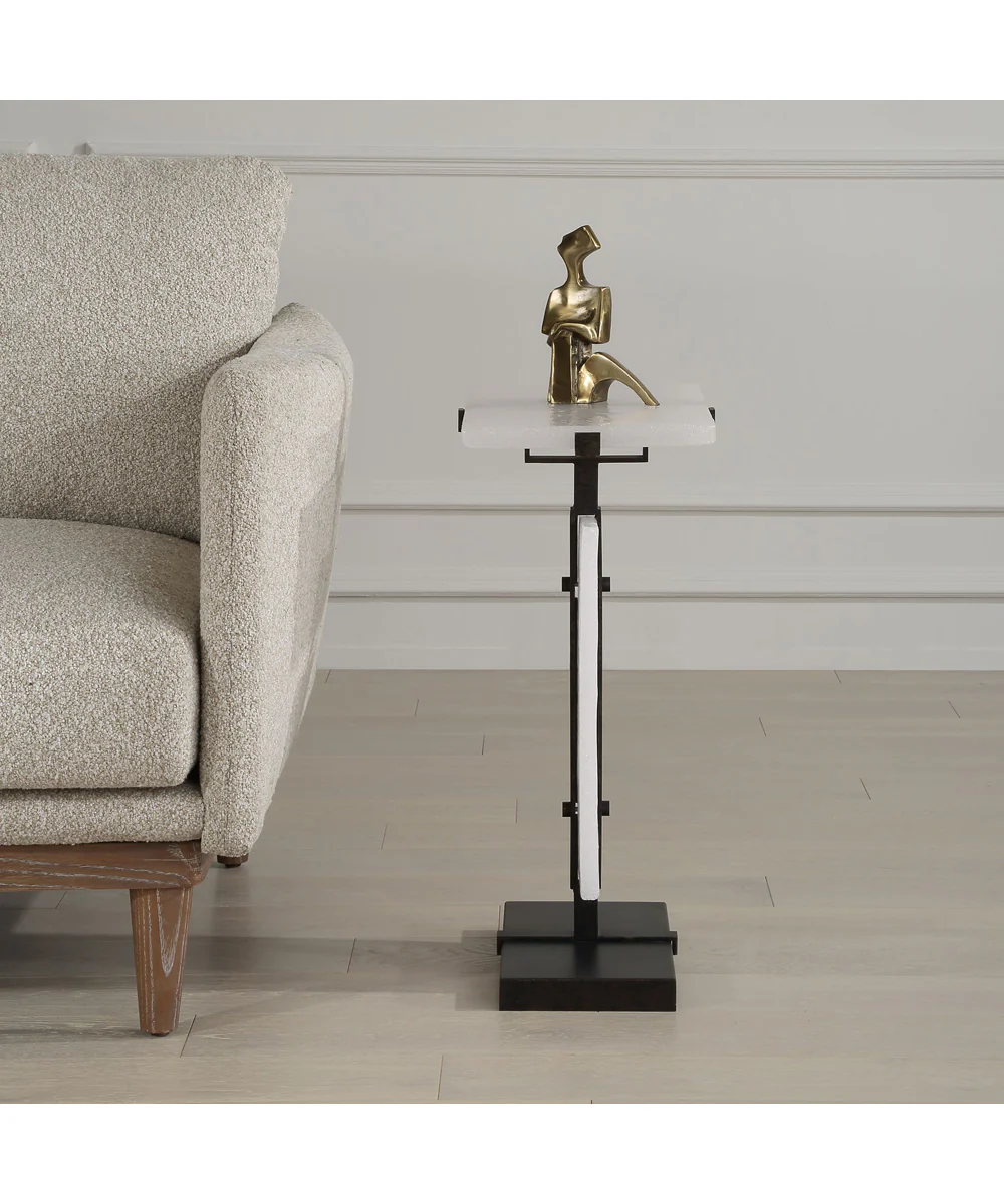 Elements Bubble Glass Accent Table - Image 3