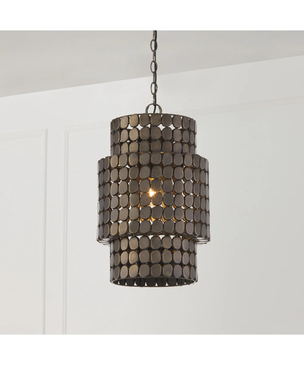 Eliana 1-Light Pendant Dark Brass - Image 2