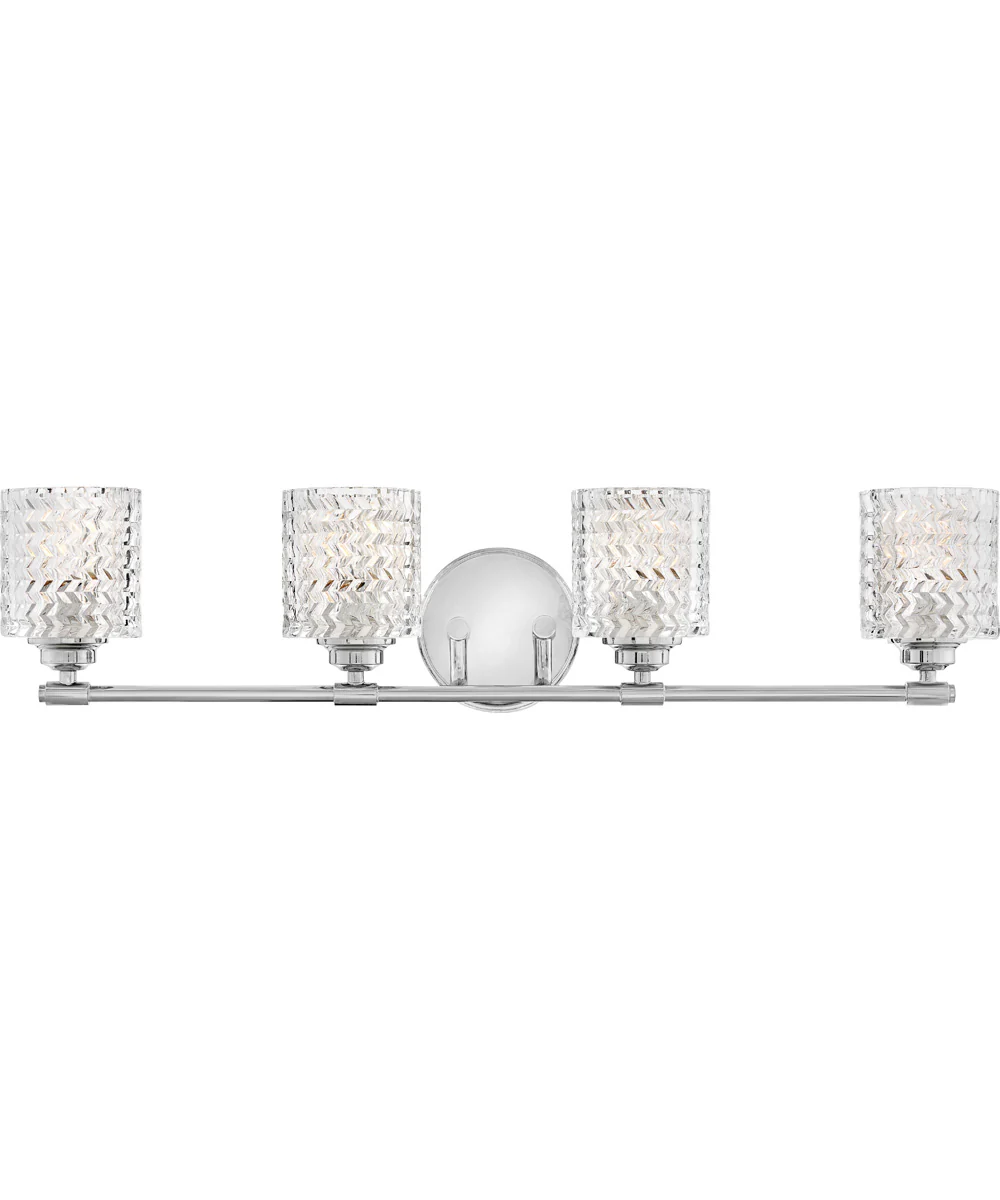 Elle 4-Light Vanity in Chrome