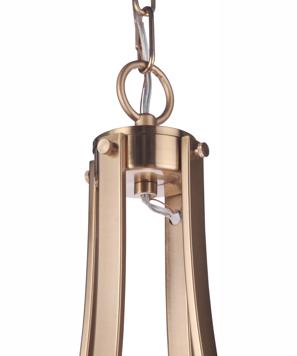 Elliot 5-Light Chandelier Satin Brass - Image 11