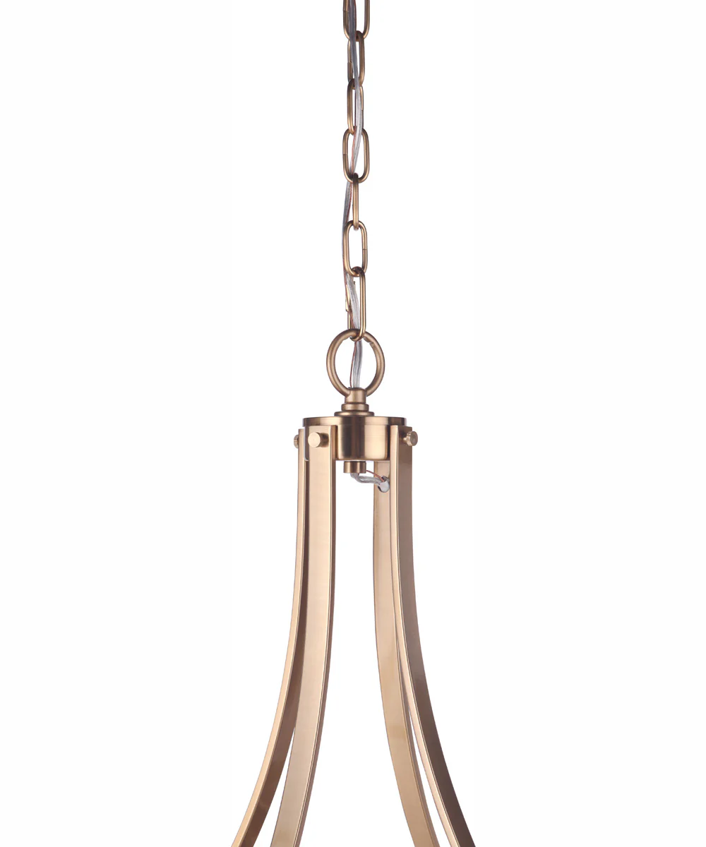 Elliot 5-Light Chandelier Satin Brass - Image 7