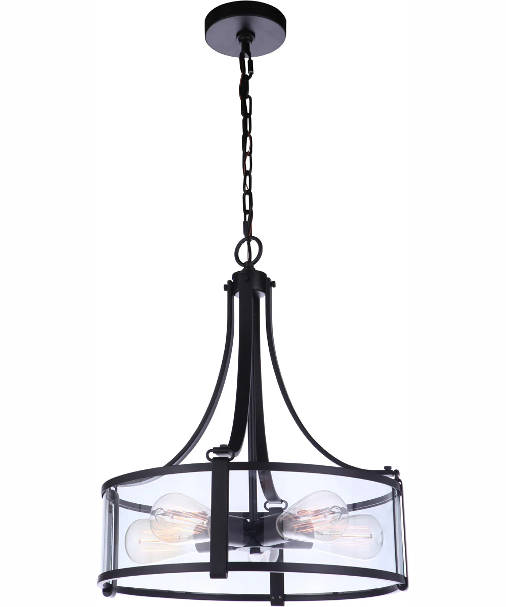 Elliot 5-Light Pendant Flat Black - Image 2