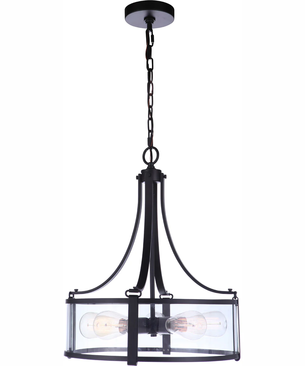 Elliot 5-Light Pendant Flat Black - Image 4