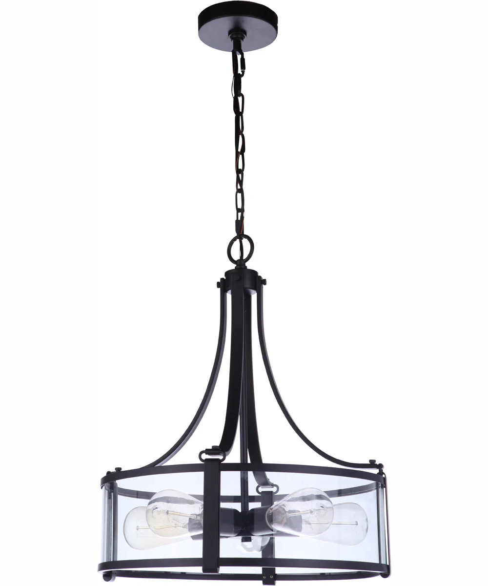 Elliot 5-Light Pendant Flat Black - Image 5