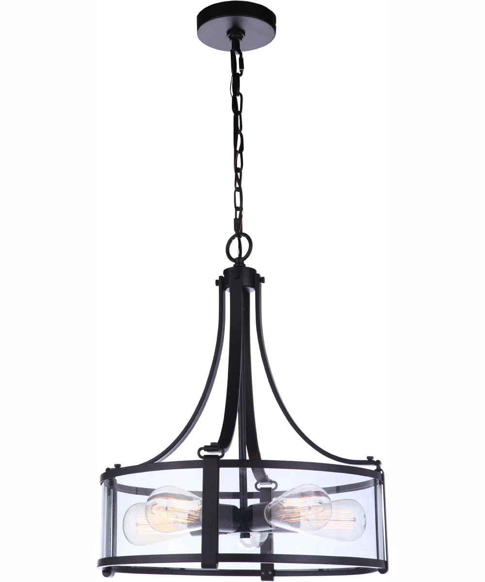 Elliot 5-Light Pendant Flat Black - Image 6