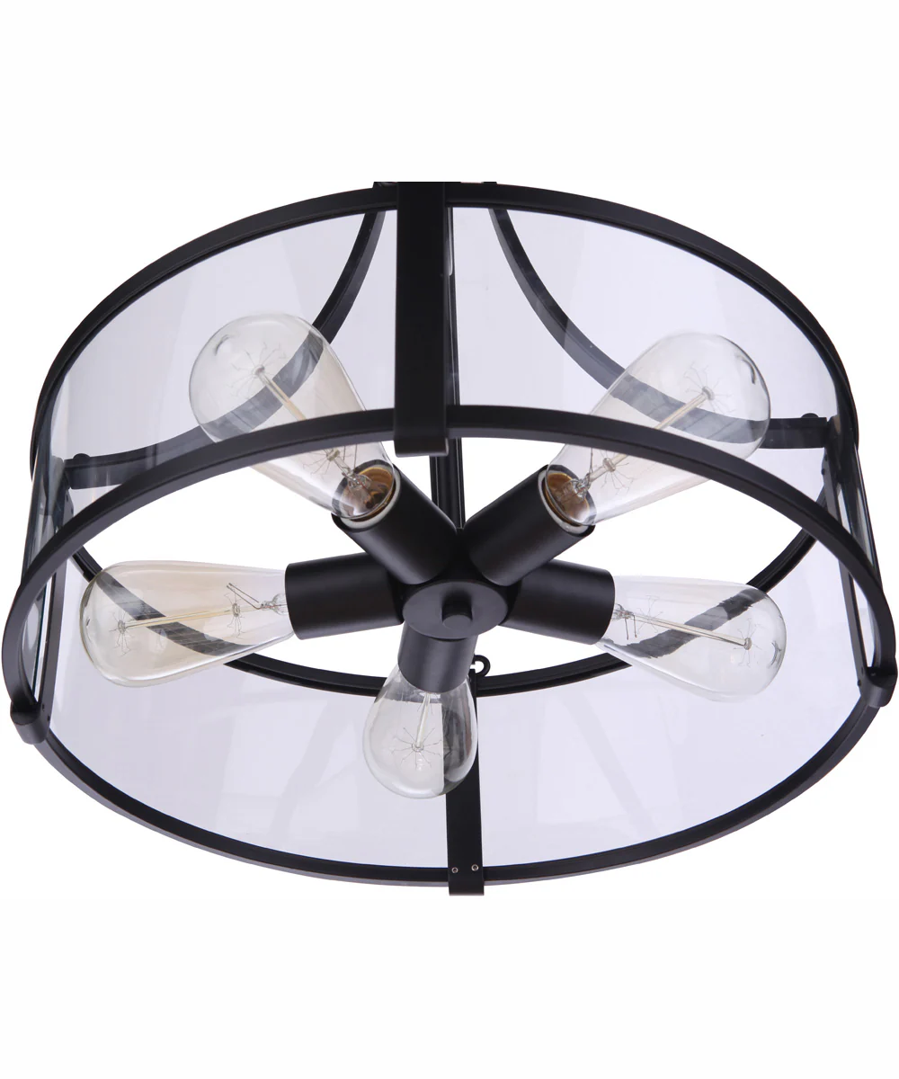Elliot 5-Light Pendant Flat Black - Image 7