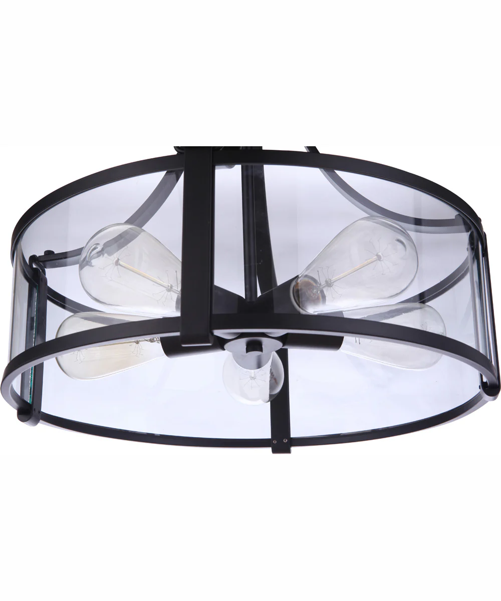Elliot 5-Light Pendant Flat Black - Image 8