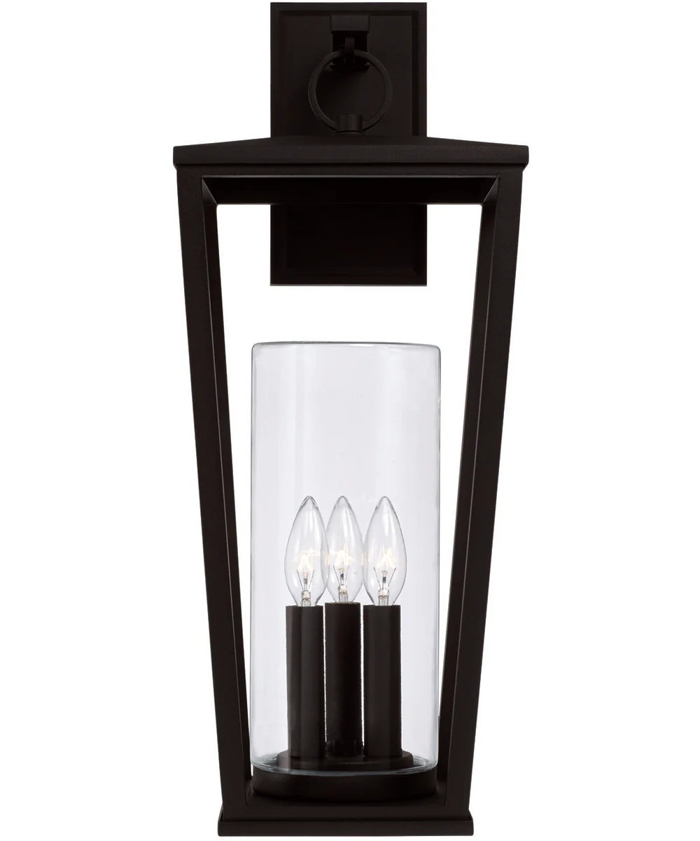 Elliott 3-Light Outdoor Wall-Lantern Rain or Shine - Black - Image 5