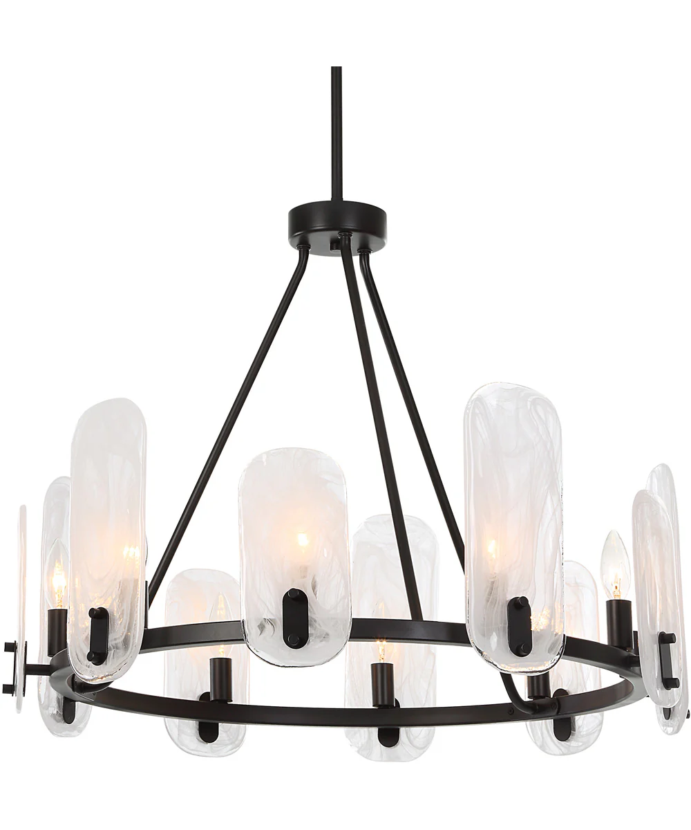 Ellipse 10 Light Dark Bronze Chandelier - Image 7