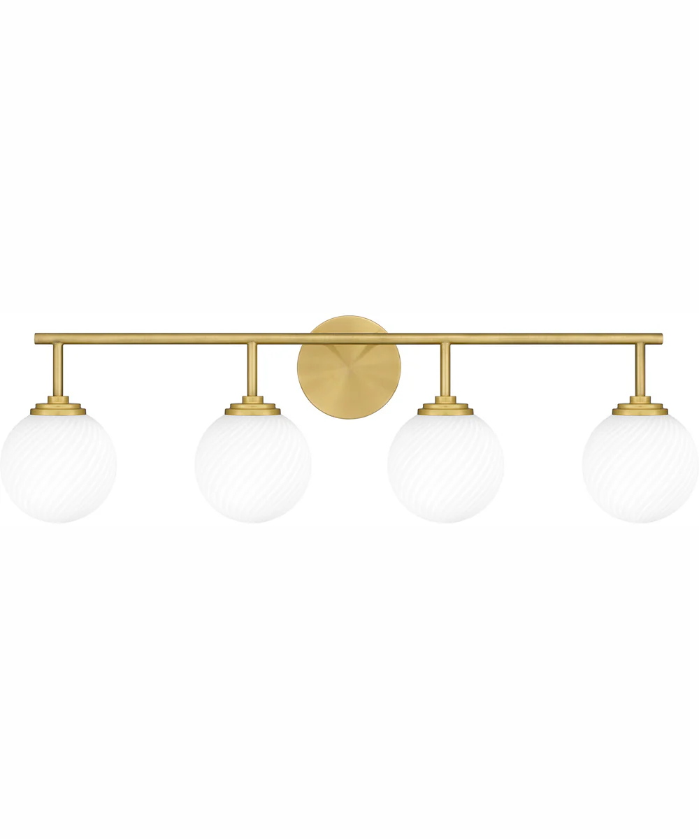 Eloise Extra Large 4-light Bath Light Aged Brass