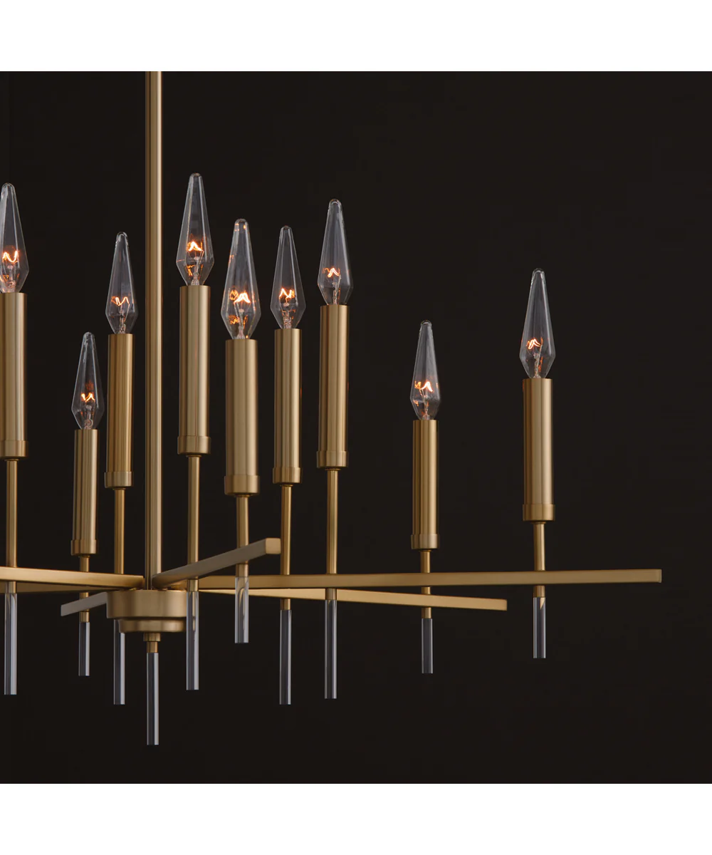 Elora 12-Light Chandelier Matte Brass - Image 4