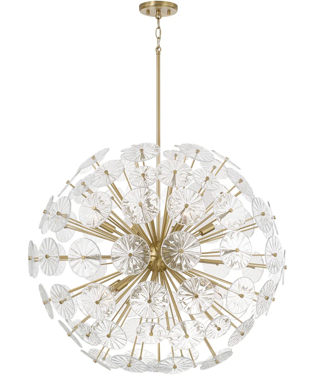 Emelie 8-Light Chandelier Matte Brass