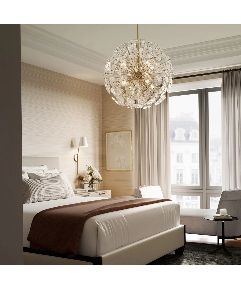 Emelie 8-Light Chandelier Matte Brass - Image 2