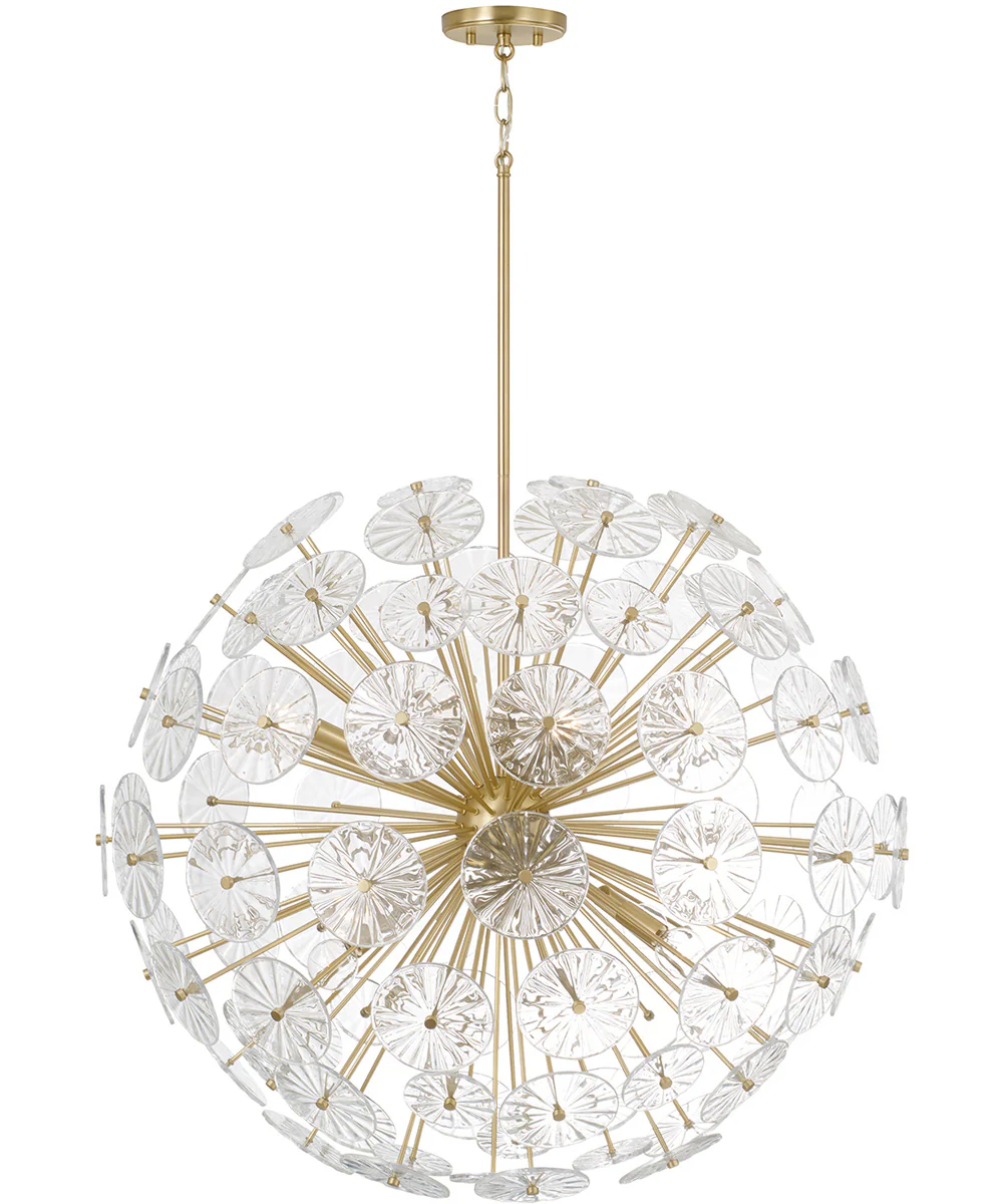 Emelie 8-Light Chandelier Matte Brass - Image 3
