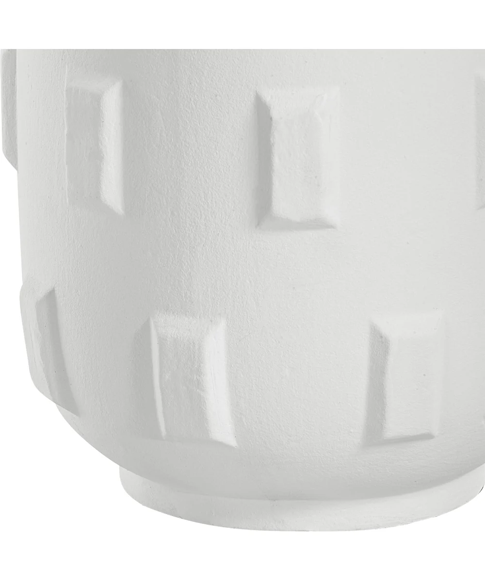 Emerie Textured White Table Lamp - Image 7