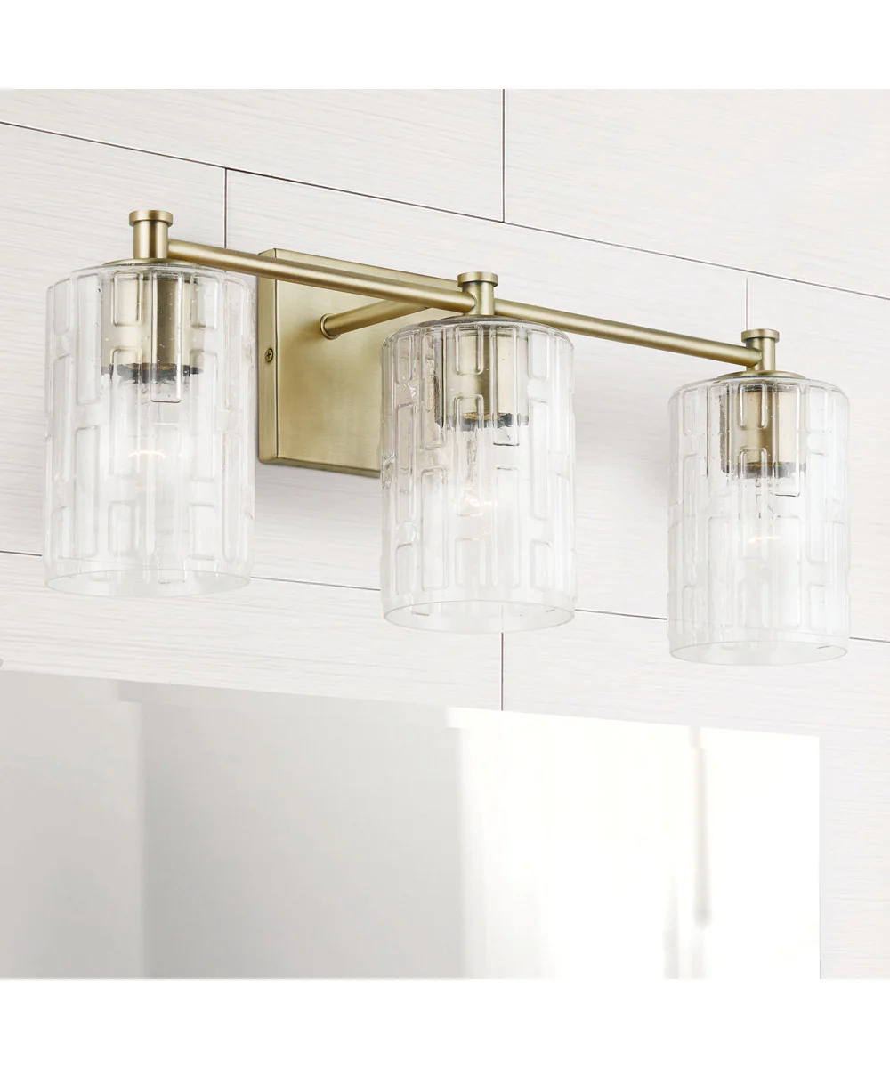 Emerson 3-Light Vanity Aged Brass - Image 2