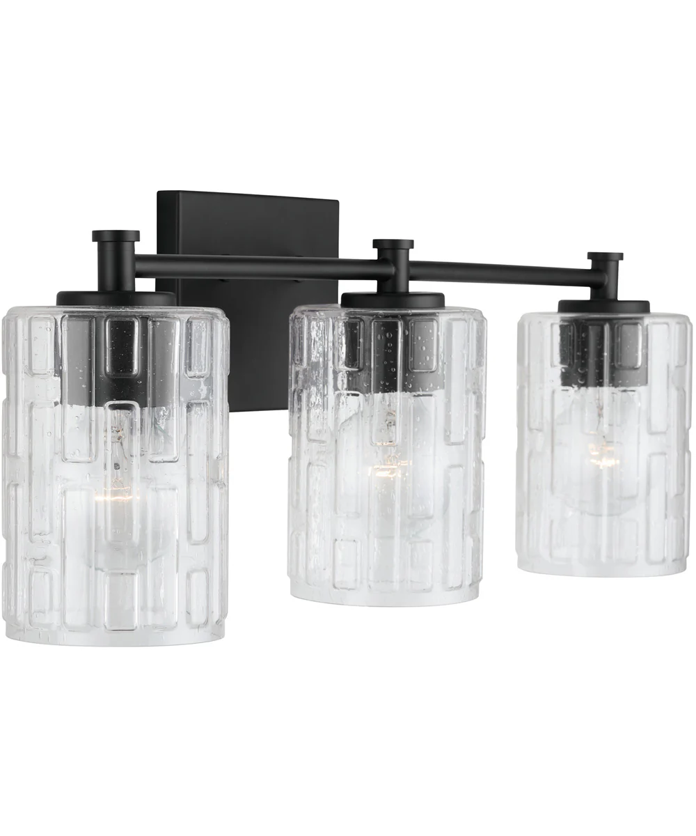Emerson 3-Light Vanity Matte Black
