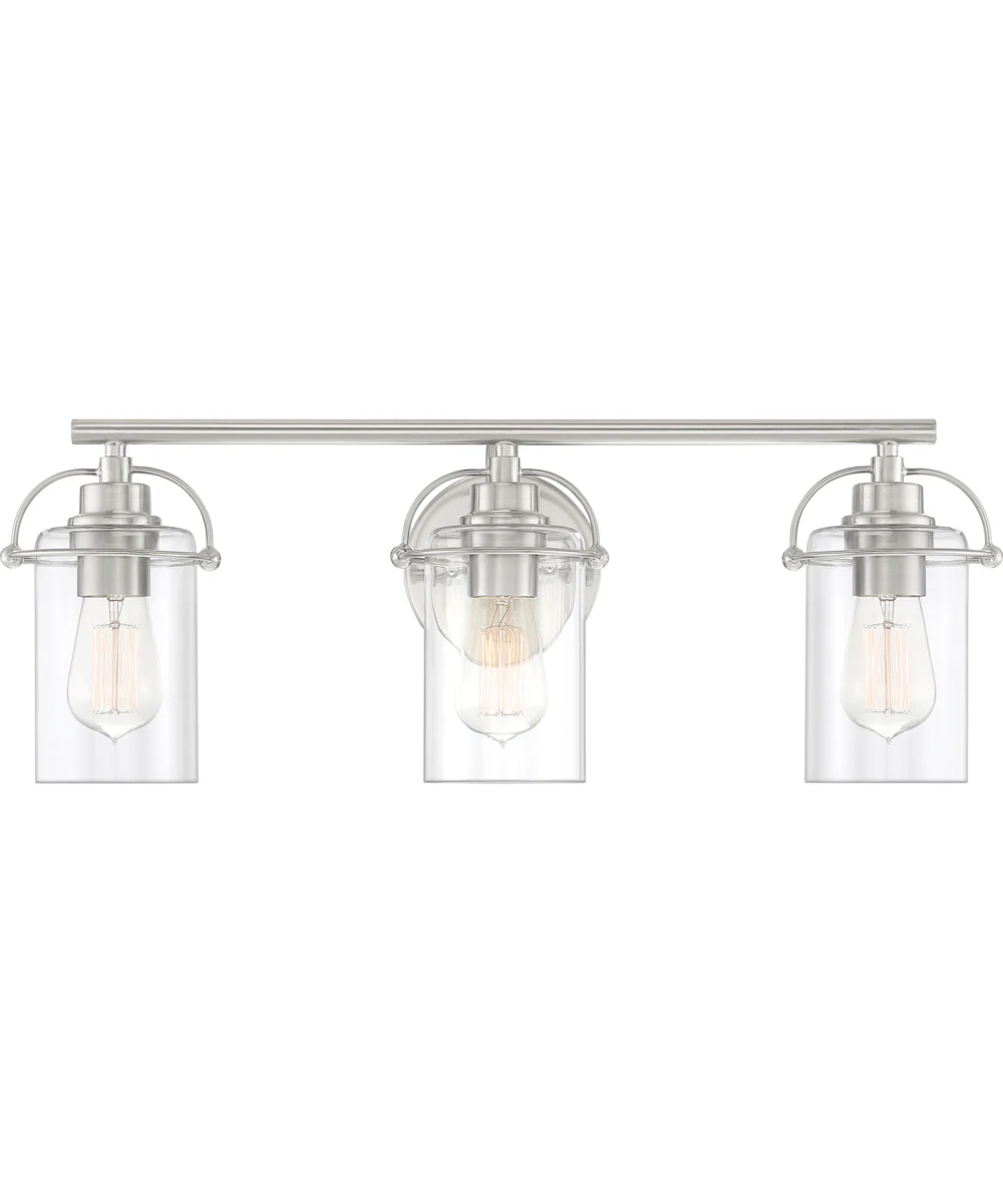 Emerson Large 3-light Bath Light Brushed Nickel - Image 2