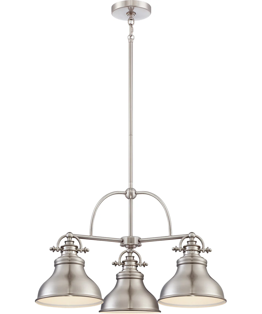 Emery 3-light Chandelier Brushed Nickel - Image 2