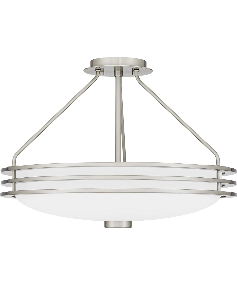 Emile 4-light Semi Flush Mount Brushed Nickel - Image 3