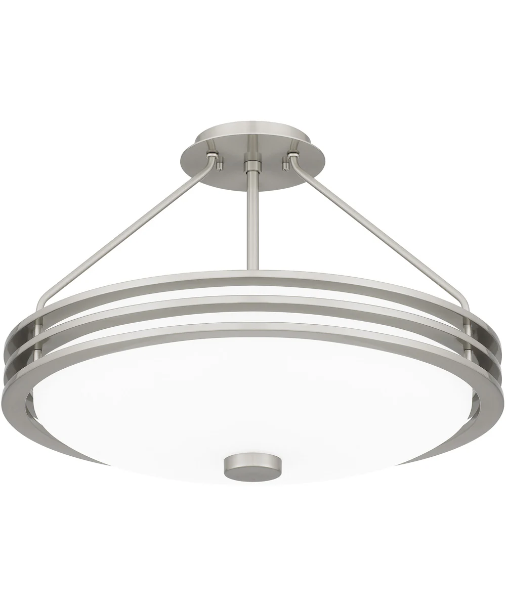 Emile 4-light Semi Flush Mount Brushed Nickel - Image 5