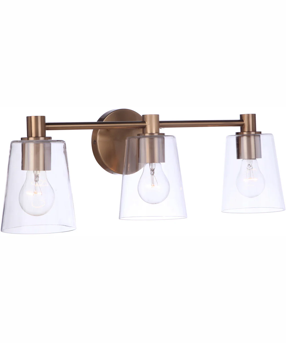 Emilio 3-Light Vanity Satin Brass - Image 2