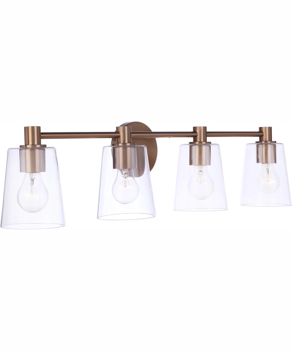 Emilio 4-Light Vanity Satin Brass - Image 2