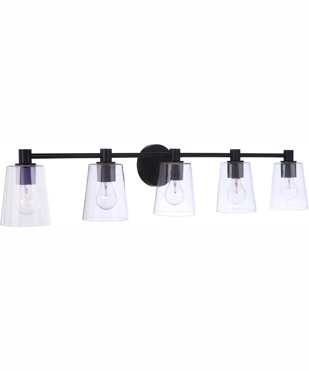Emilio 5-Light Vanity Flat Black - Image 2
