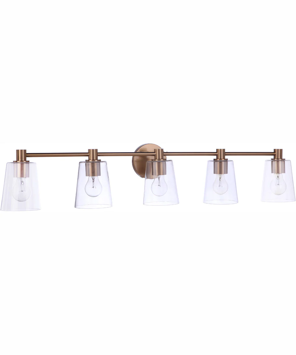 Emilio 5-Light Vanity Satin Brass - Image 3
