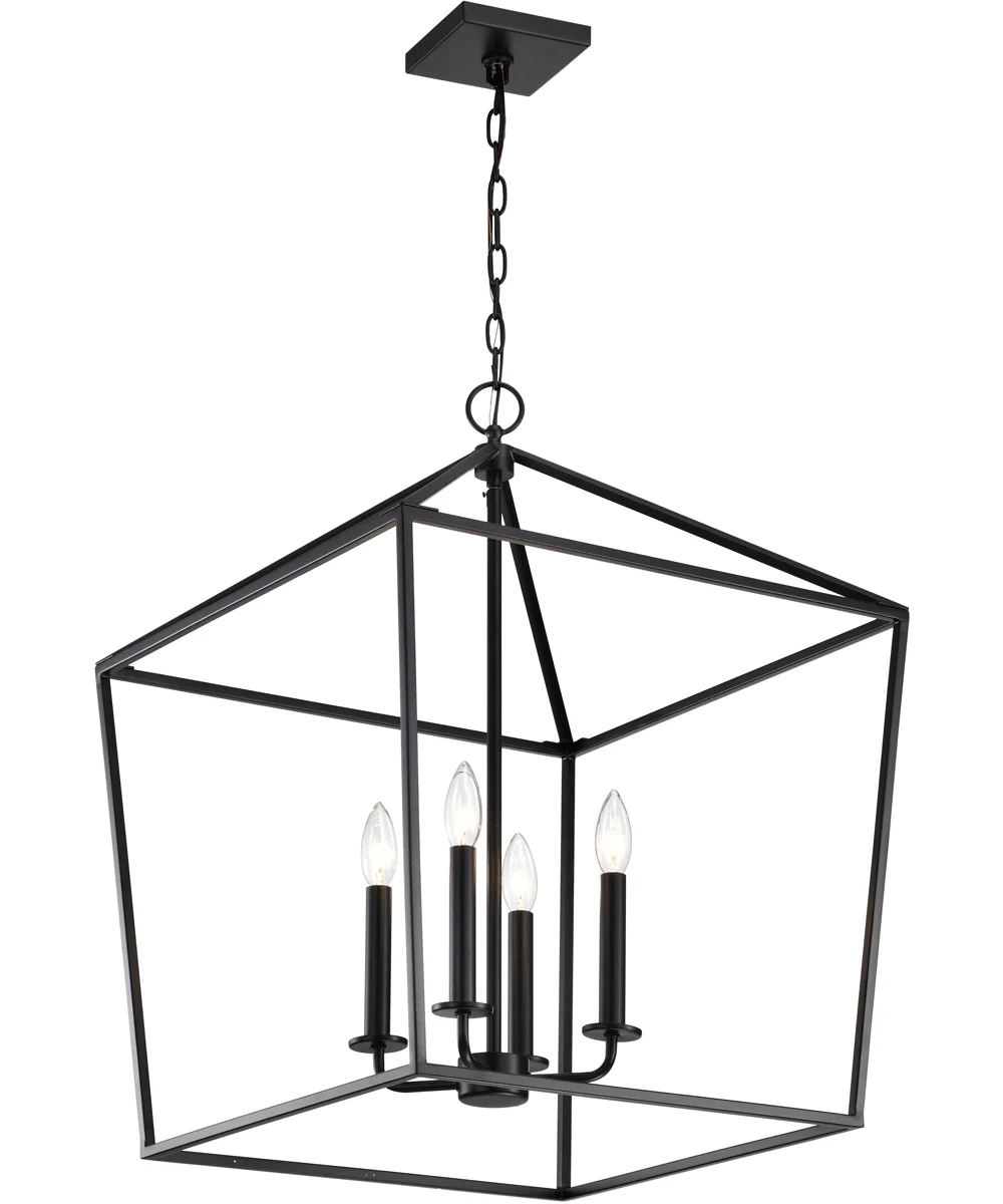 Emma 4-Light Pendant Matte Black - Image 4