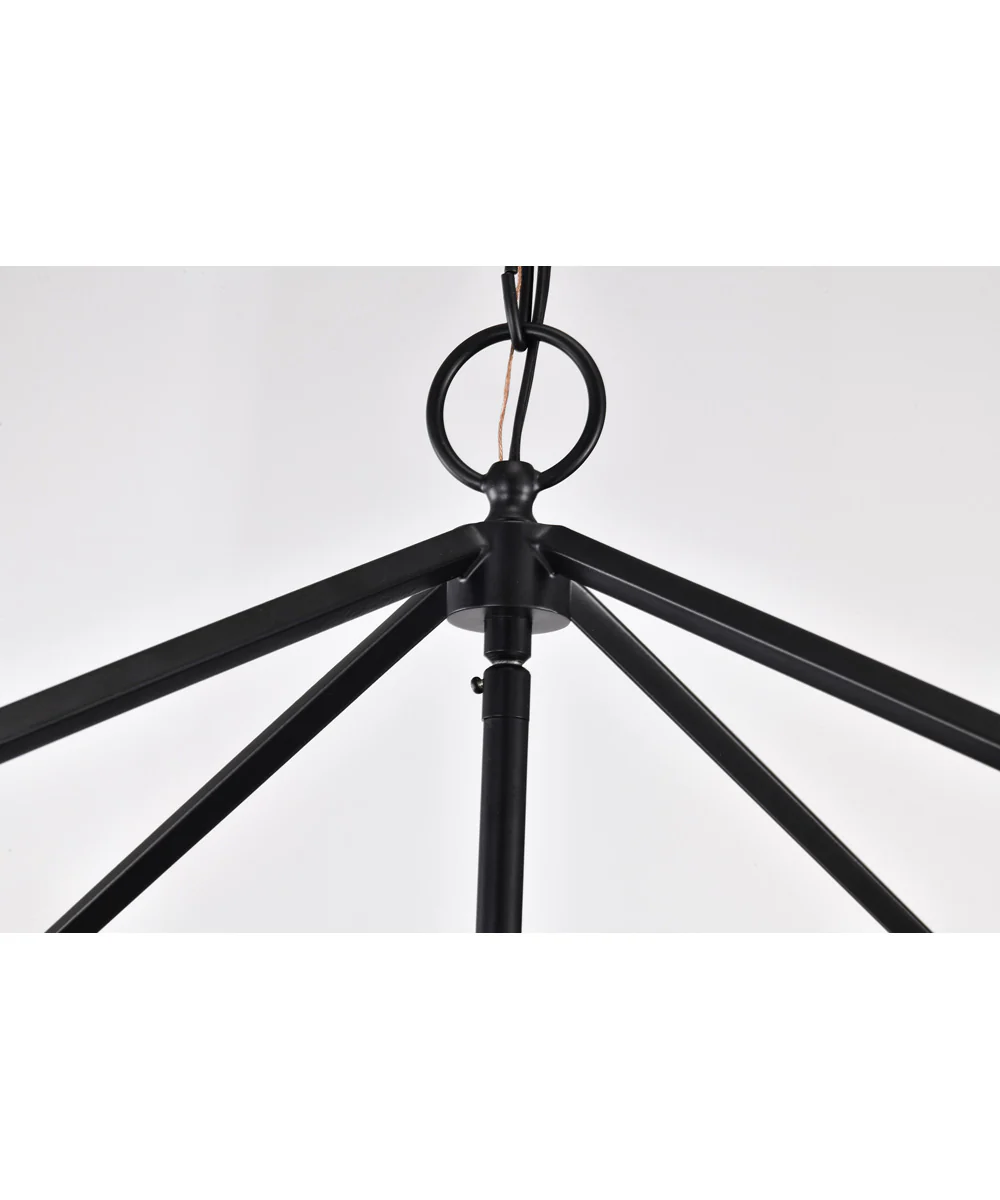 Emma 4-Light Pendant Matte Black - Image 9