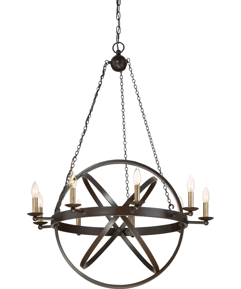 Eons 9-light Chandelier Western Bronze - Image 6