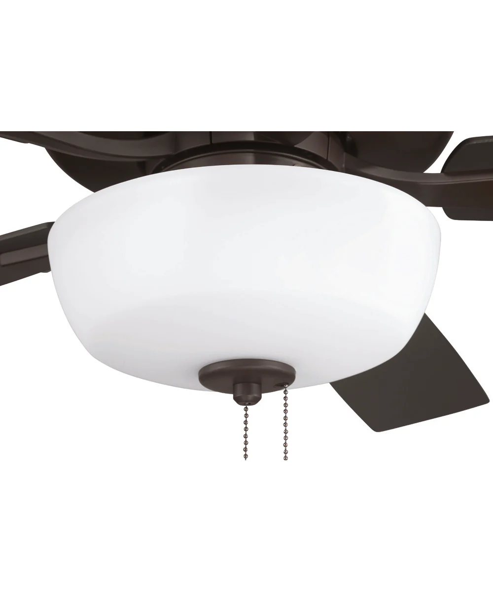 EOS 2 Light Frosted White Bowl 52" Ceiling Fan 2-Light Fan Classic Bronze - Image 9