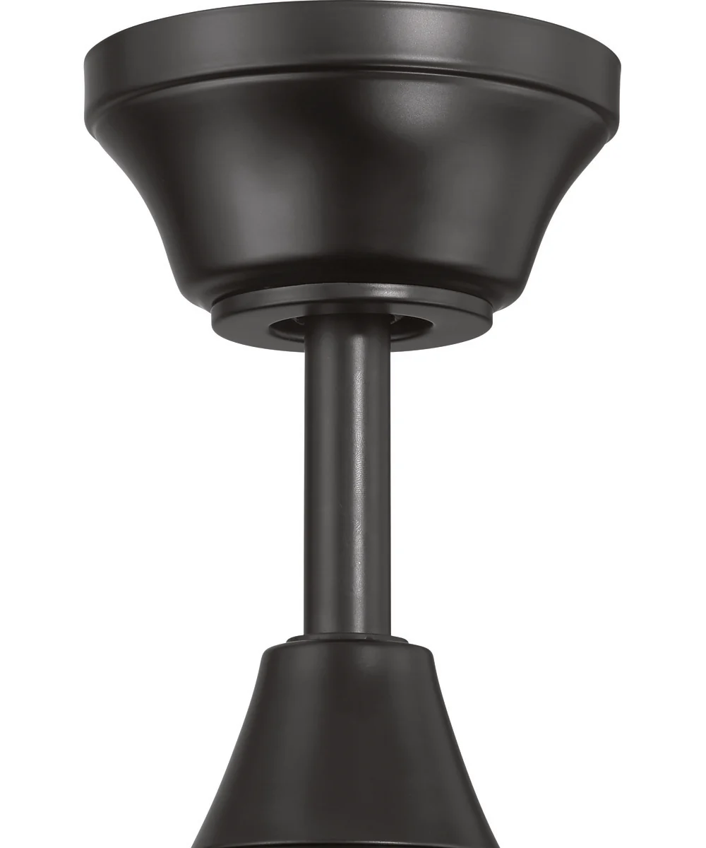 EOS 2 Light Frosted White Bowl 52" Ceiling Fan 2-Light Fan Flat Black - Image 8