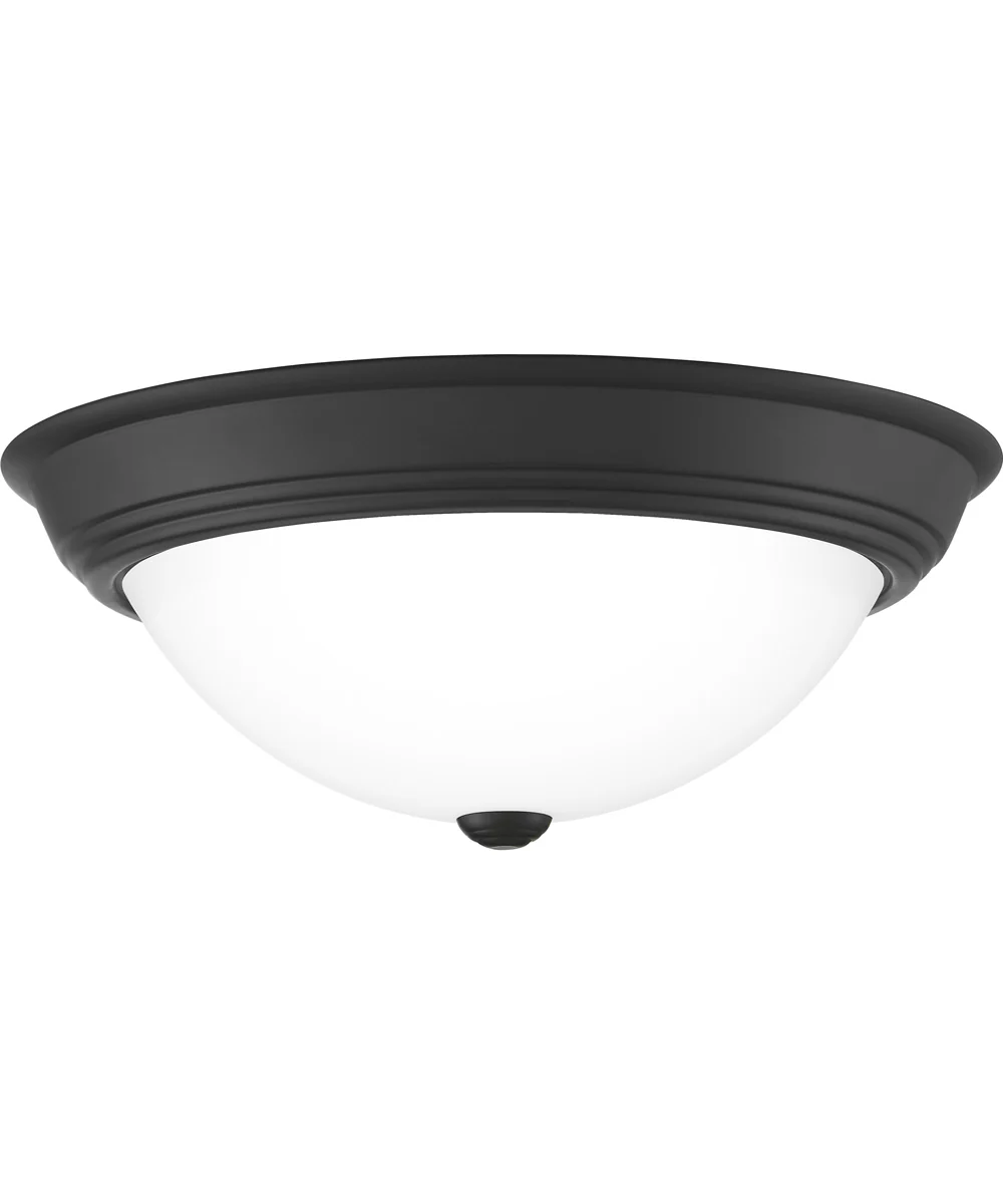 Erwin Large 3-light Flush Mount Matte Black - Image 2
