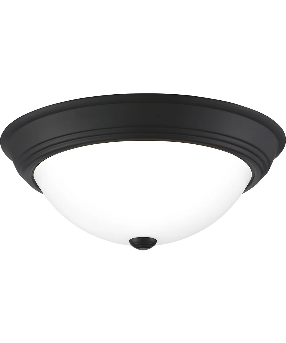 Erwin Large 3-light Flush Mount Matte Black - Image 4