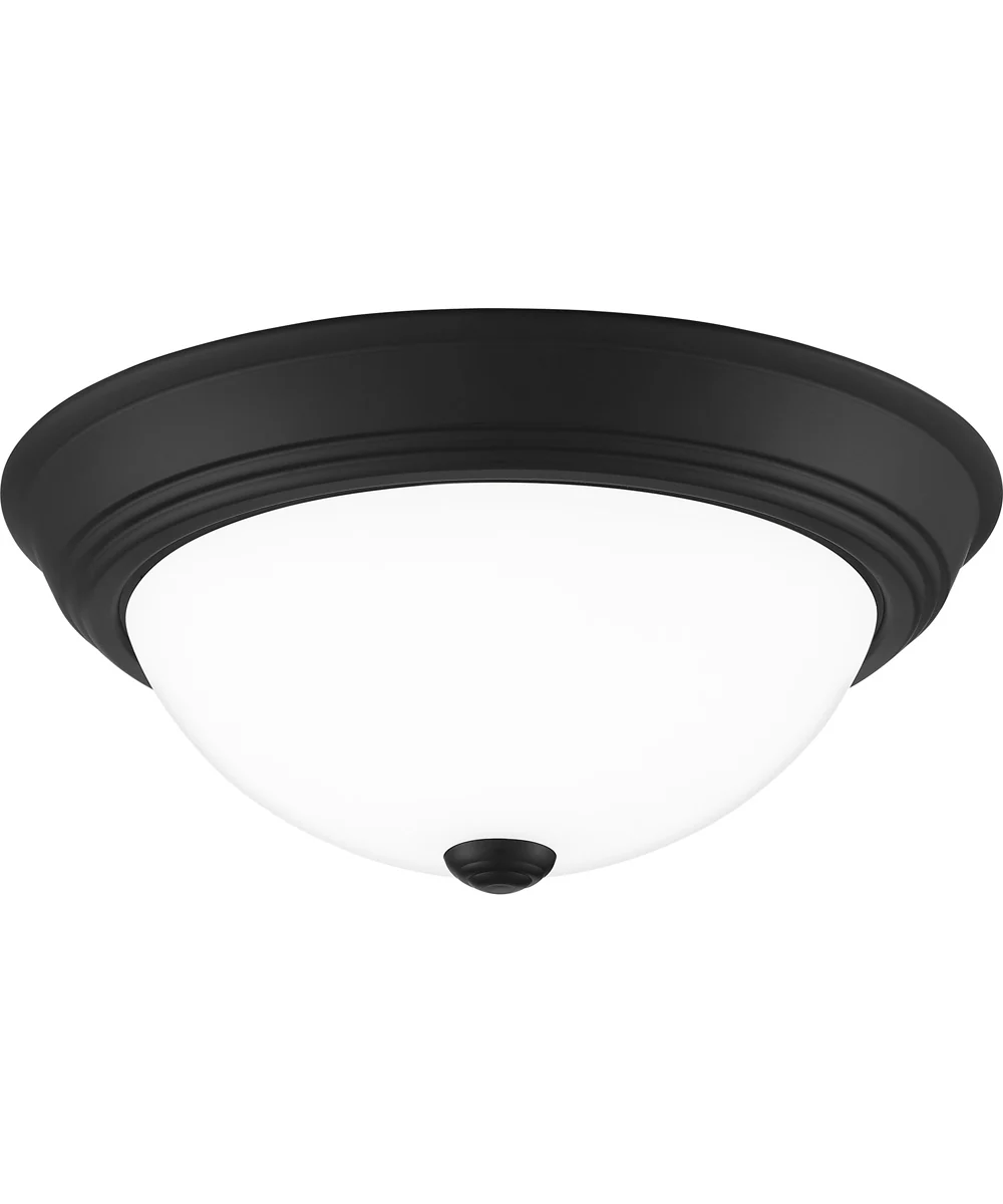 Erwin Medium 2-light Flush Mount Matte Black - Image 4