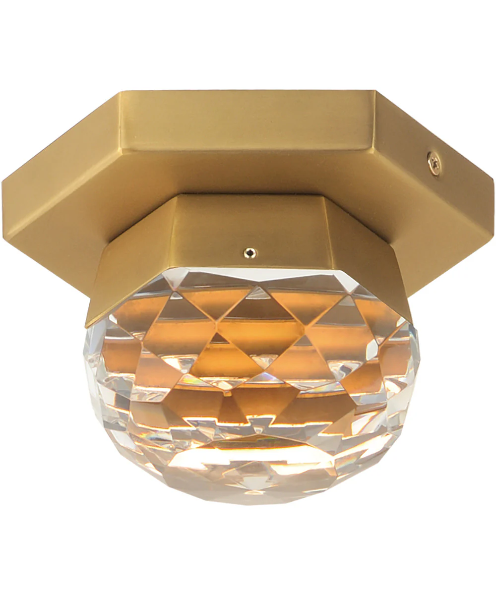 Allumettes 1-Light LED Flush Mount Gold