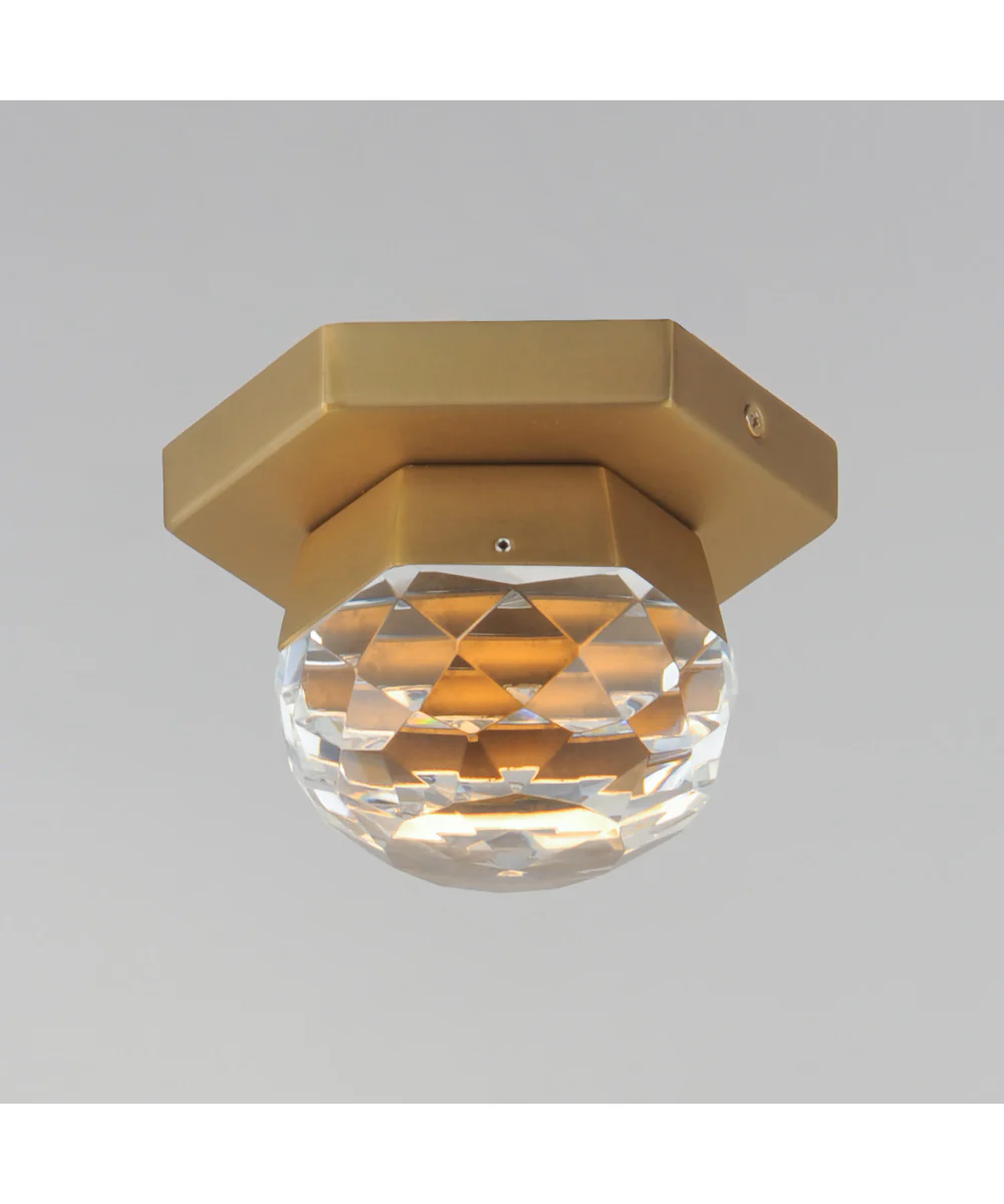Allumettes 1-Light LED Flush Mount Gold - Image 3