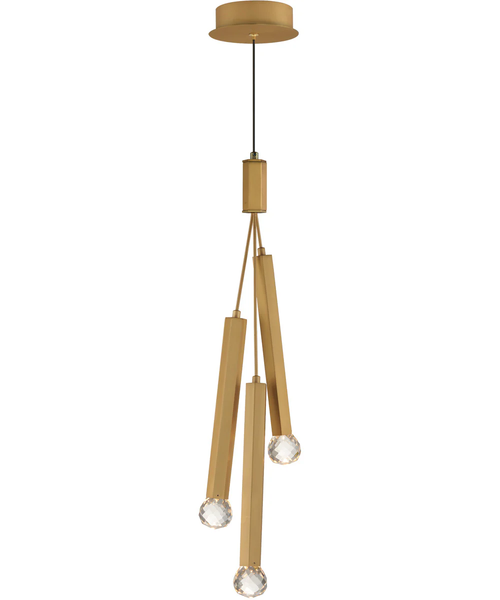 Allumettes 3-Light LED Pendant Gold
