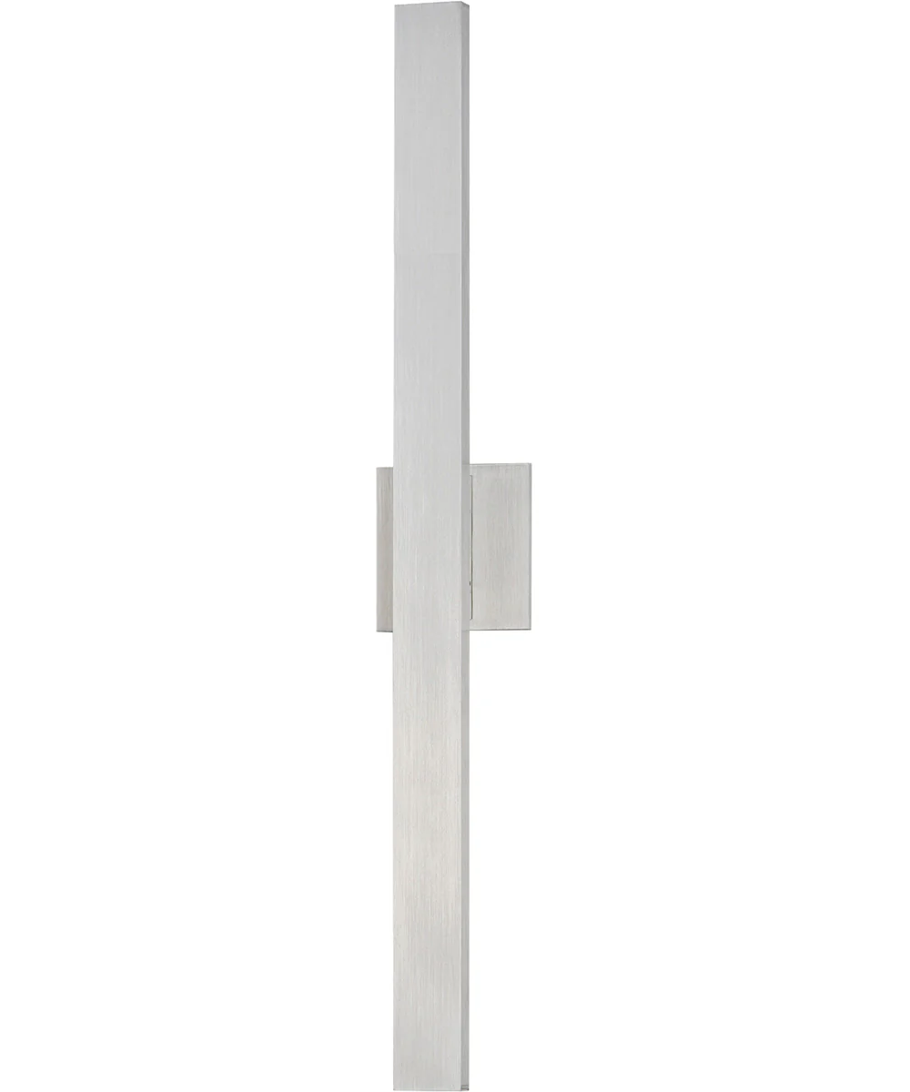 Alumilux Line 5CCT 30 inch LED Outdoor Wall Sconce Satin Aluminum