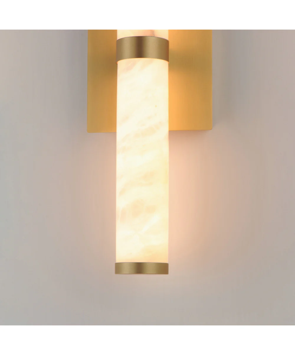 Aragon 26 inch Bath Vanity White Alabaster / Gold - Image 6