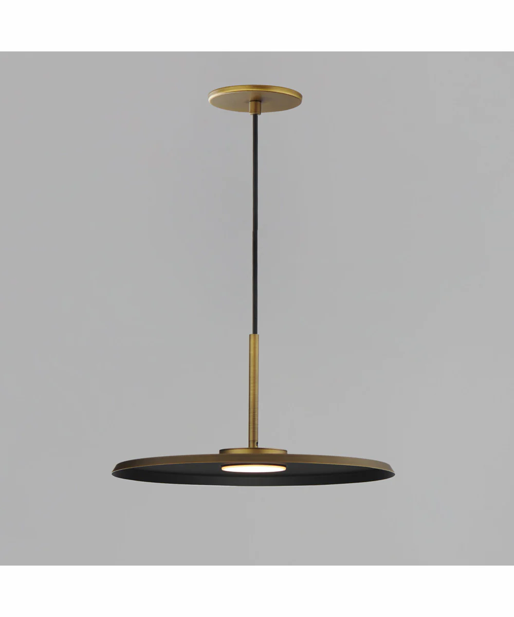 Berliner 14 inch LED Pendant Antique Brass - Image 2