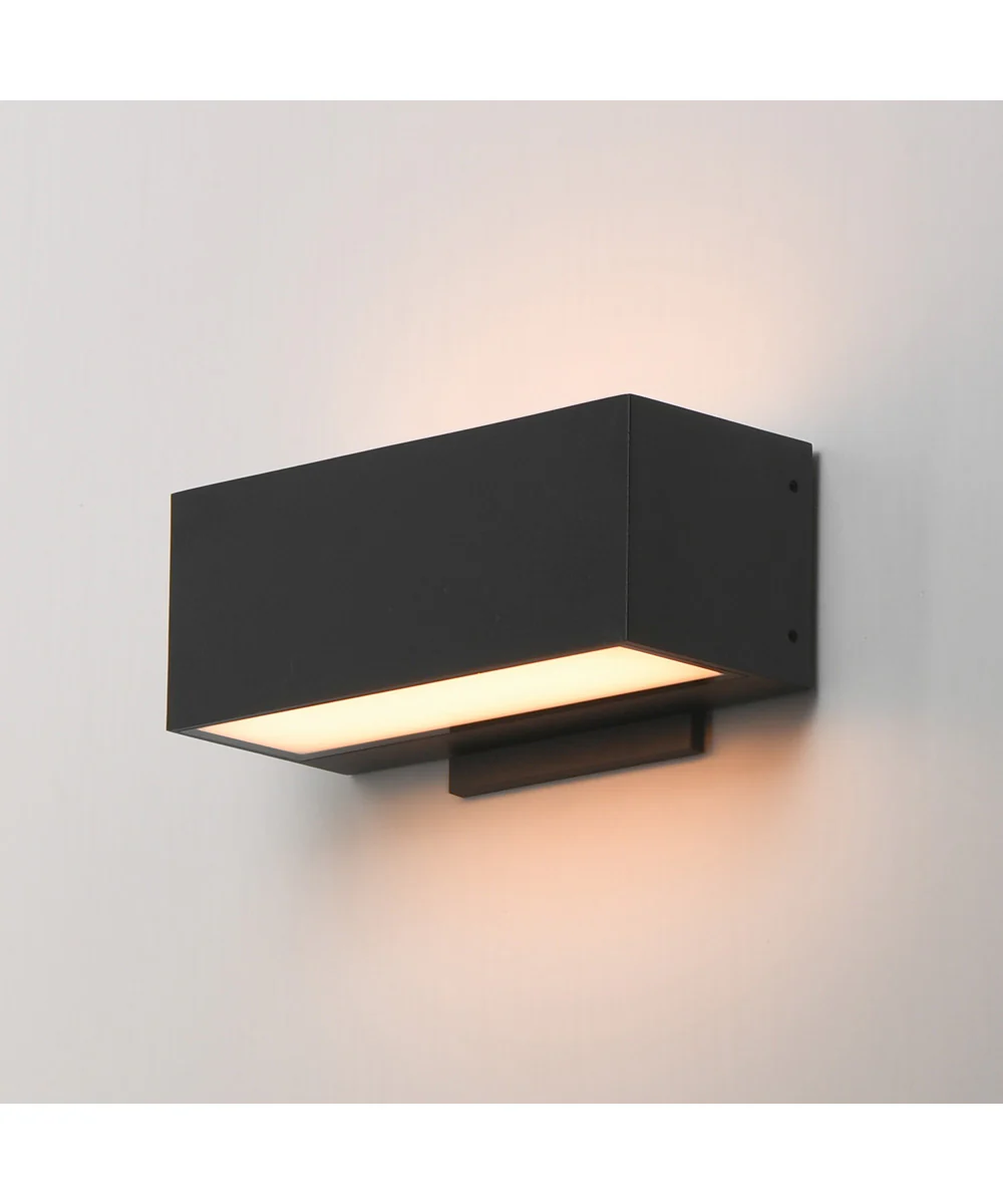 Blok 9 inch Outdoor Wall Sconce Black - Image 6