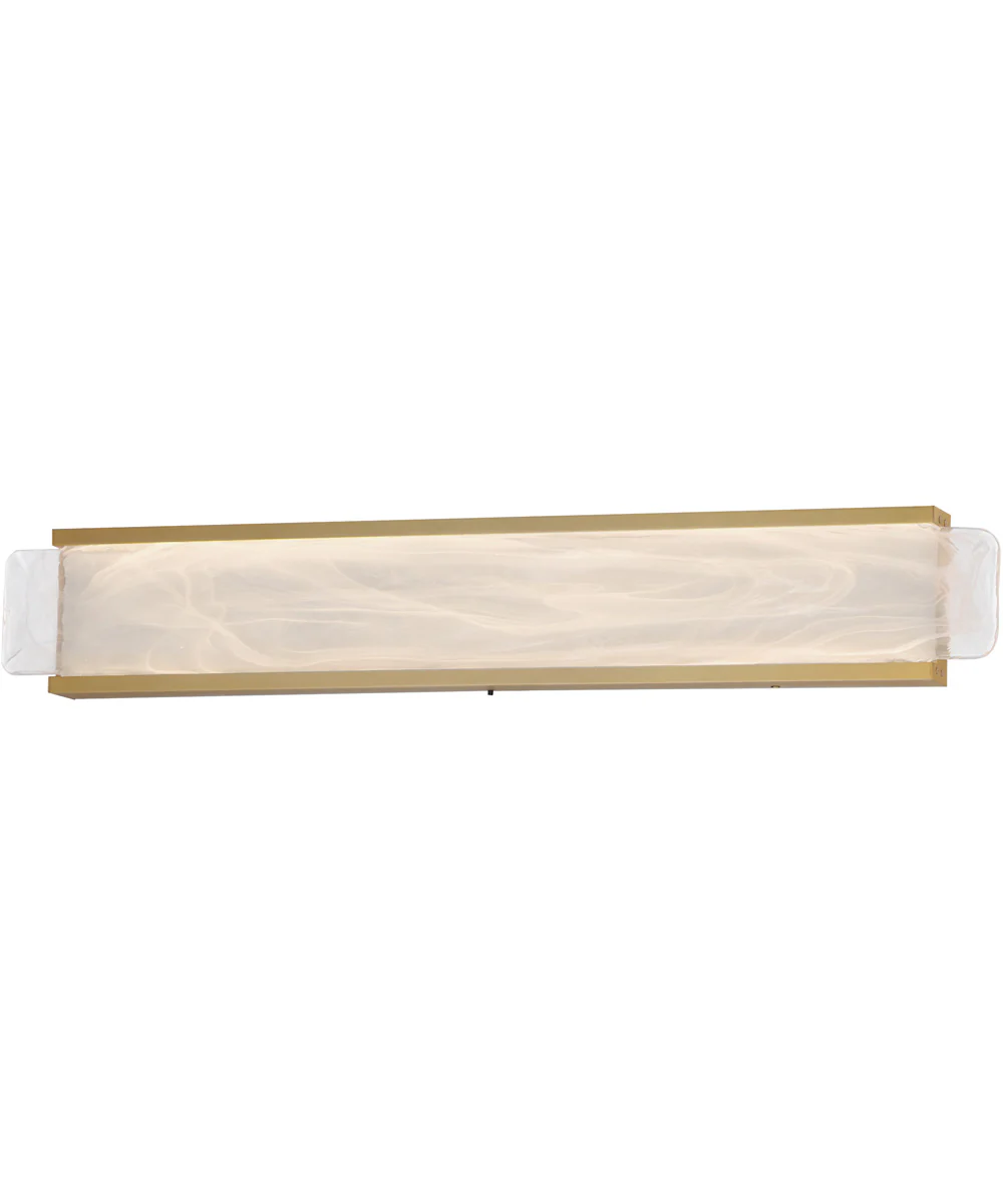 Celine 32 inch LED Bath Vanity Natural Aged Brass