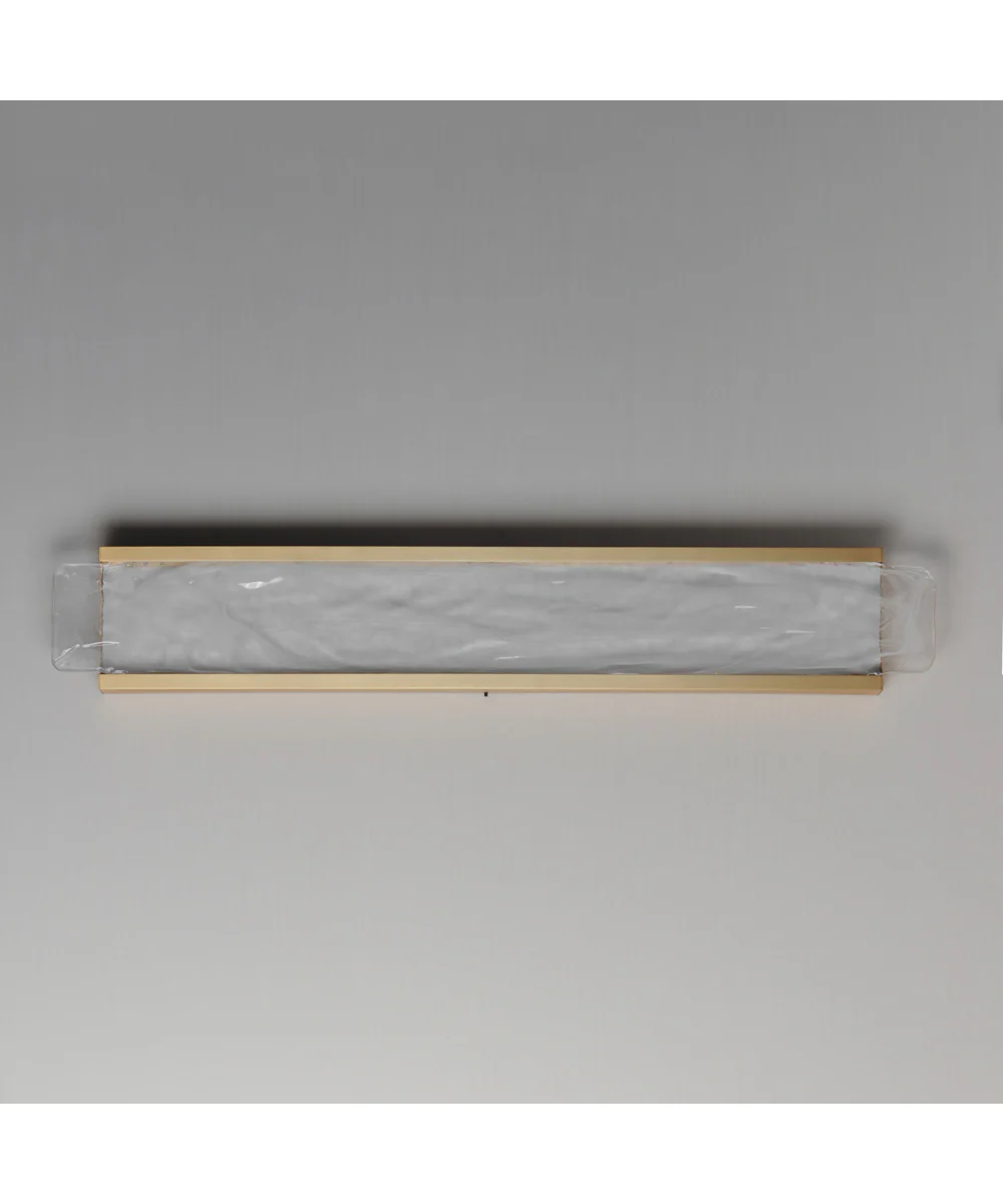 Celine 32 inch LED Bath Vanity Natural Aged Brass - Image 2