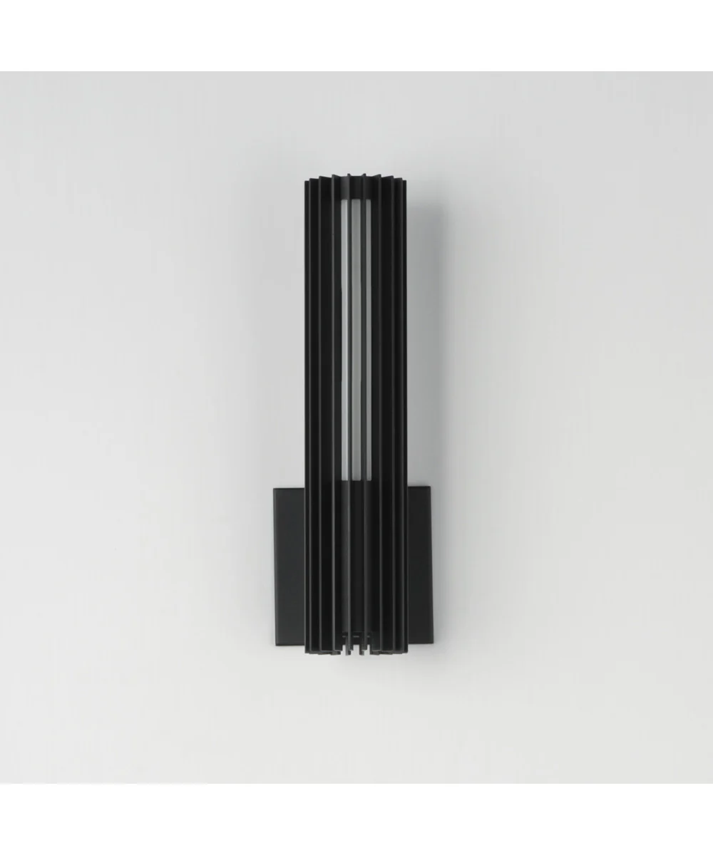 Citadel 14 inch LED Outdoor wall sconce Black - Image 2