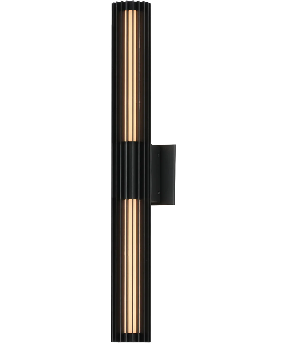 Citadel 28 inch LED Outdoor wall sconce Black